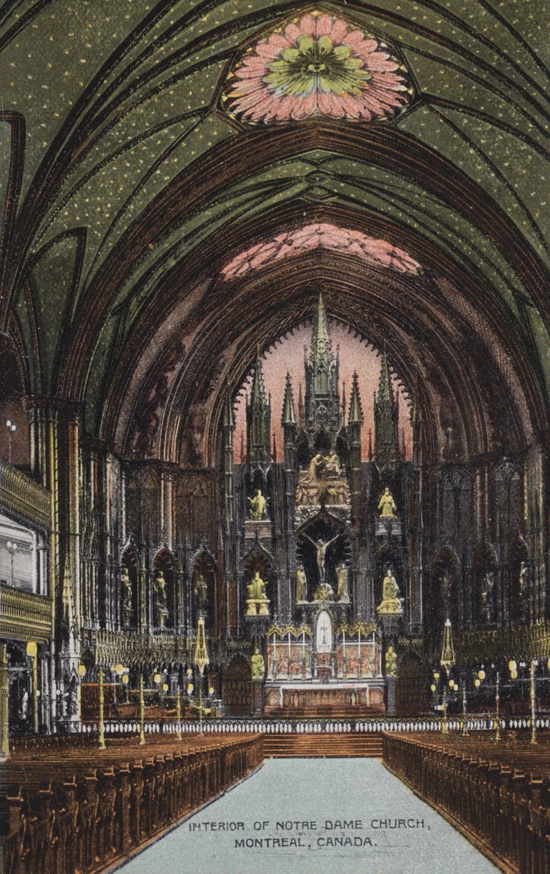 Interno della chiesa di Notre Dame, Montreal, Canada (foto) da Canadian Photographer