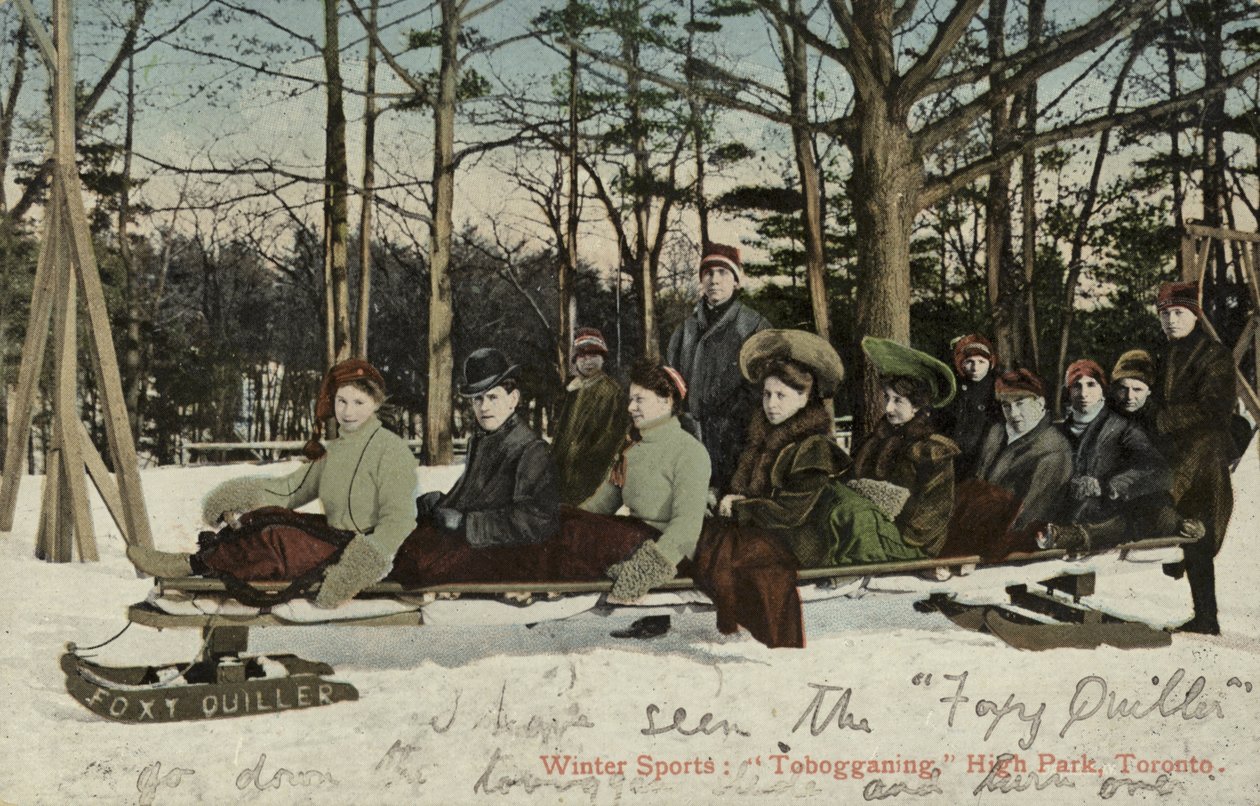 Slittino, High Park, Toronto, Canada (foto a colori) da Canadian Photographer