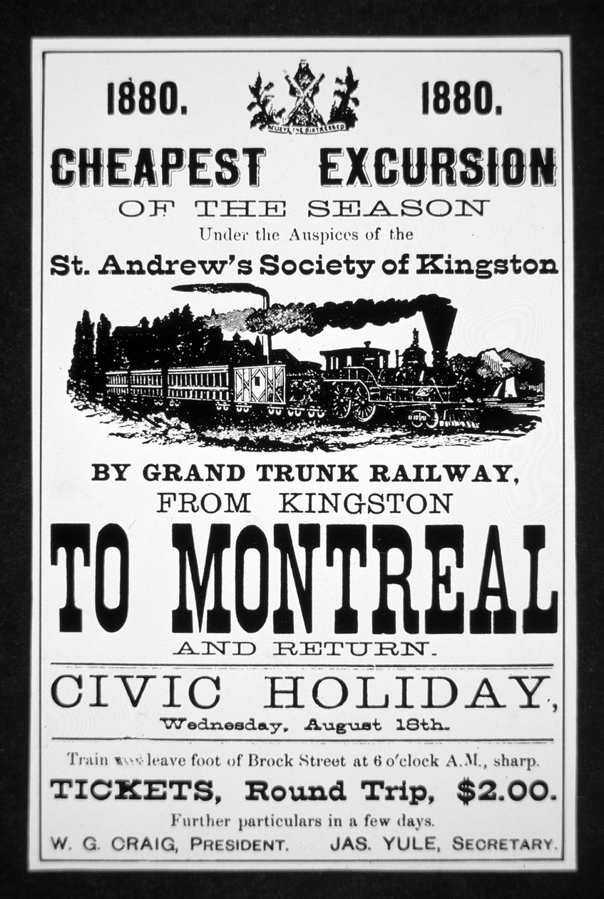 Poster della Grand Trunk Railway da Canadian School