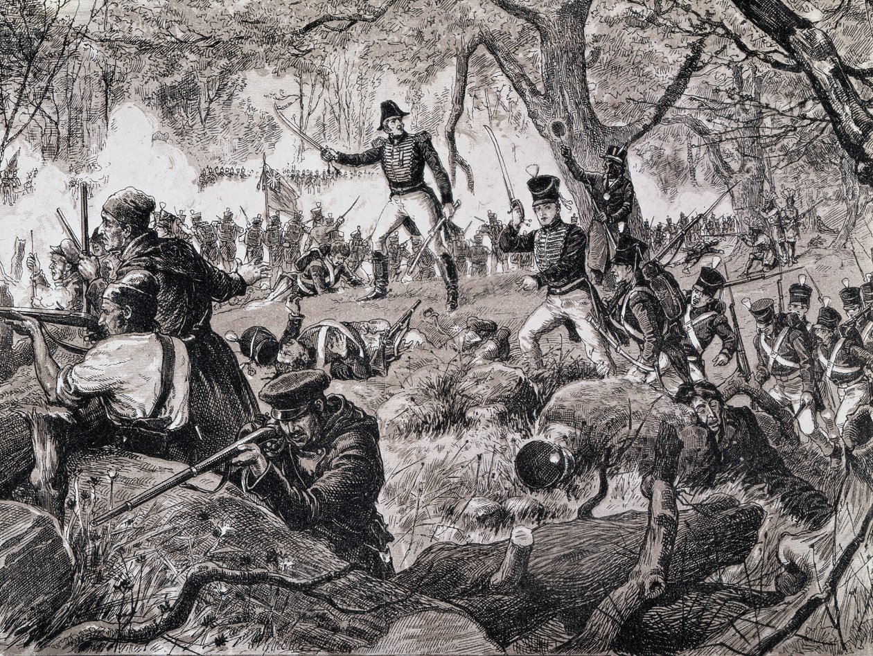 La battaglia di Chateauguay, 26 ottobre 1813, 1880 da Canadian School