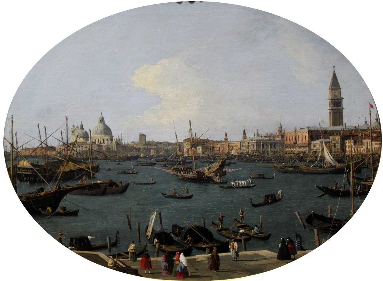 Veduta del Bacino di San Marco a Venezia da Giovanni Antonio Canal