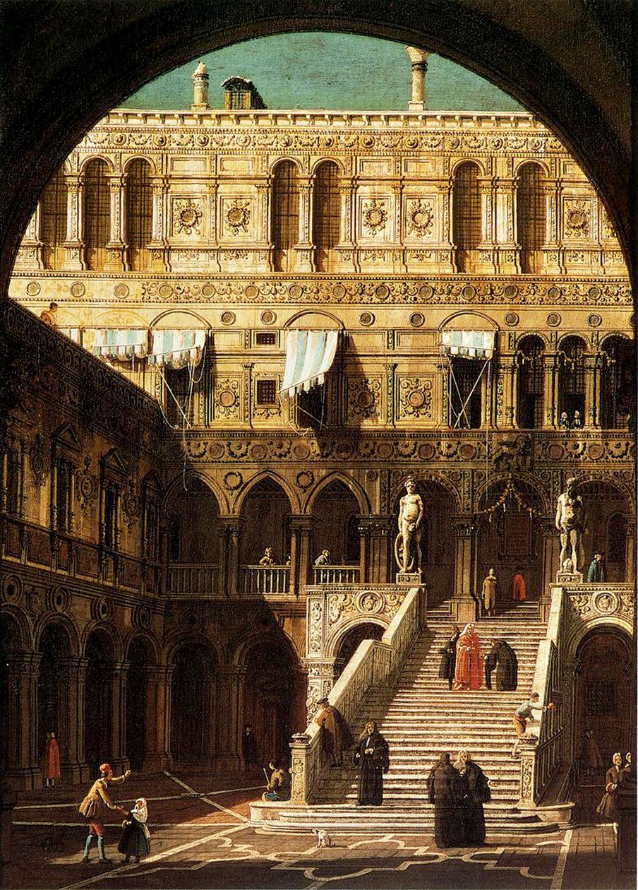 I gradini dei giganti, Venezia, 1765 da Giovanni Antonio Canal