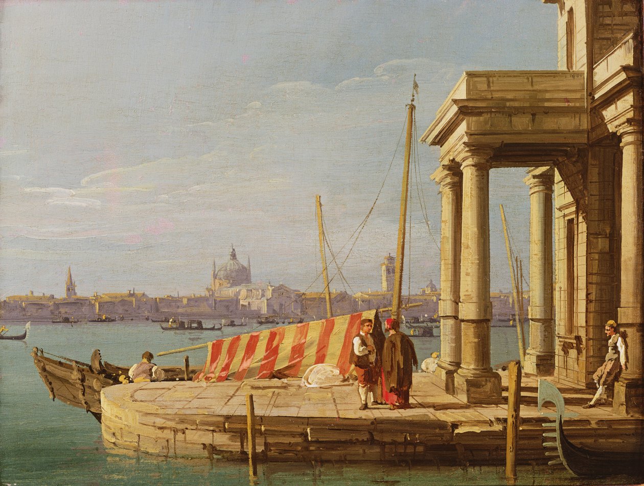 Il molo della Dogana, Venezia da Giovanni Antonio Canal