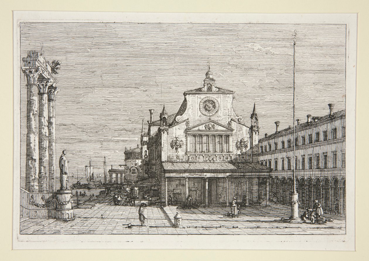 Veduta immaginaria di S. Giacomo Di Rialto, dalla serie Vedute da Canaletto (Giovanni Antonio Canal)