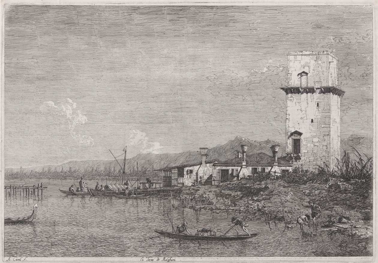 La Torre di Malghera, dalla serie Vedute da Canaletto (Giovanni Antonio Canal)