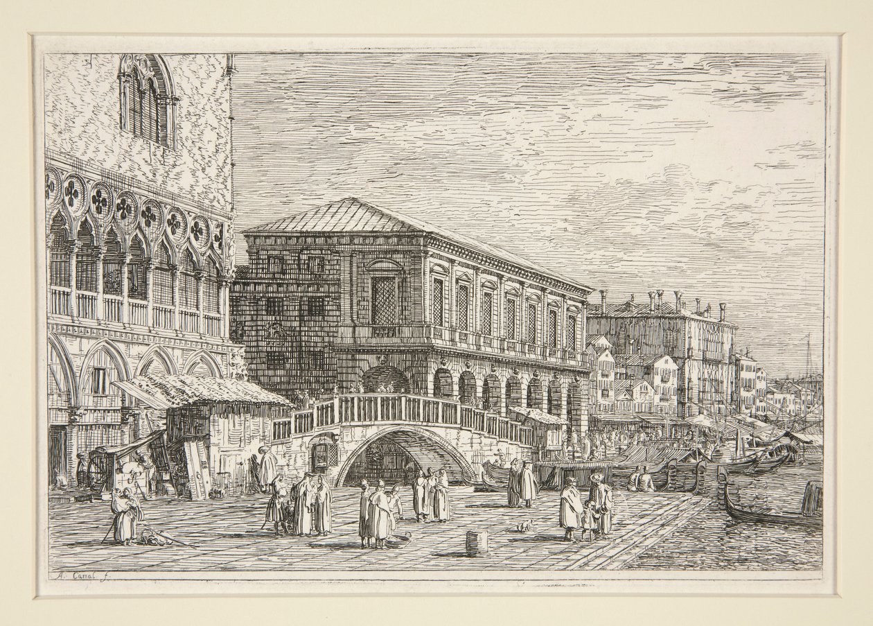 Le Preson, V., dalla serie Vedute da Canaletto (Giovanni Antonio Canal)