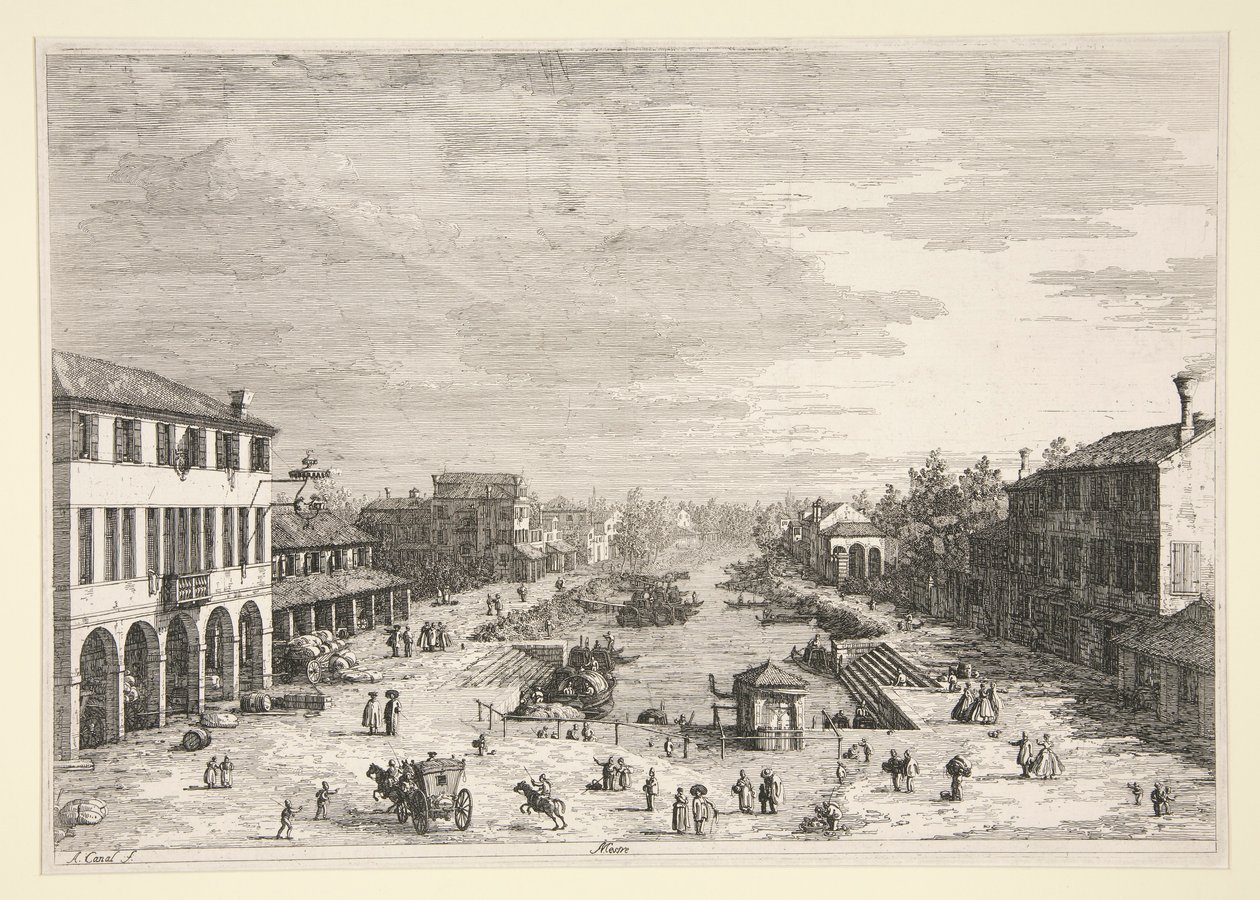 Mestre, dalla serie Vedute da Canaletto (Giovanni Antonio Canal)
