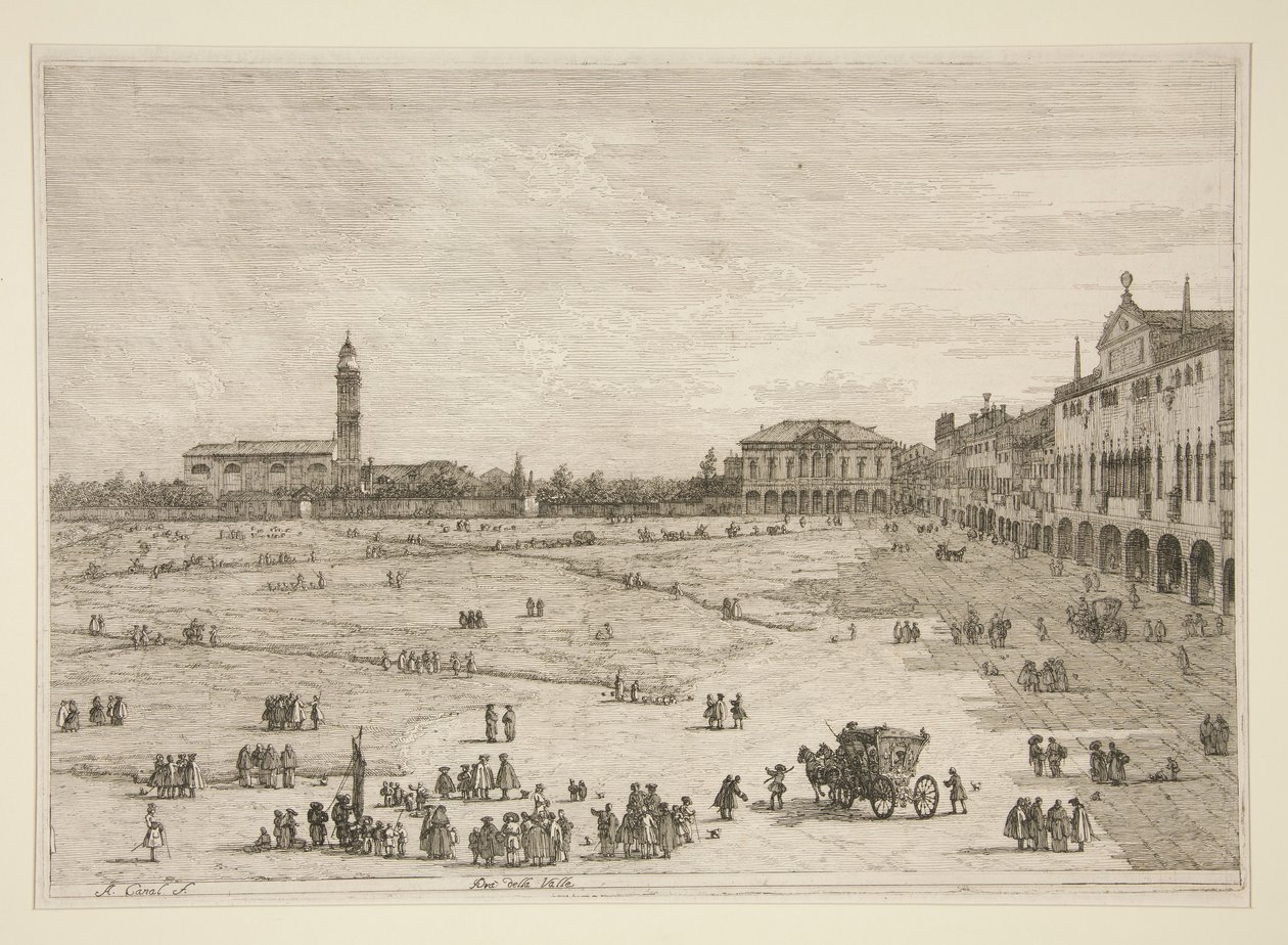 Prà della Valle, dalla serie Vedute da Canaletto (Giovanni Antonio Canal)