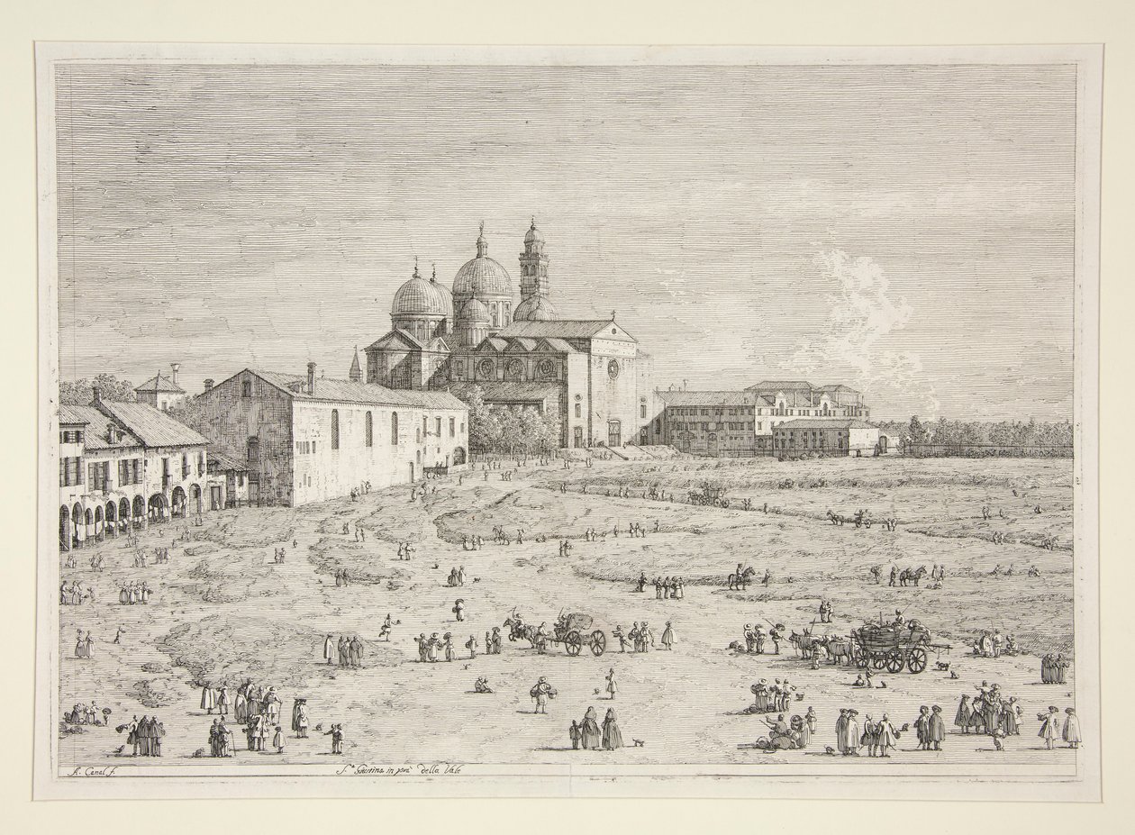 S. Giustina in Prà della Valle, dalla serie Vedute da Canaletto (Giovanni Antonio Canal)