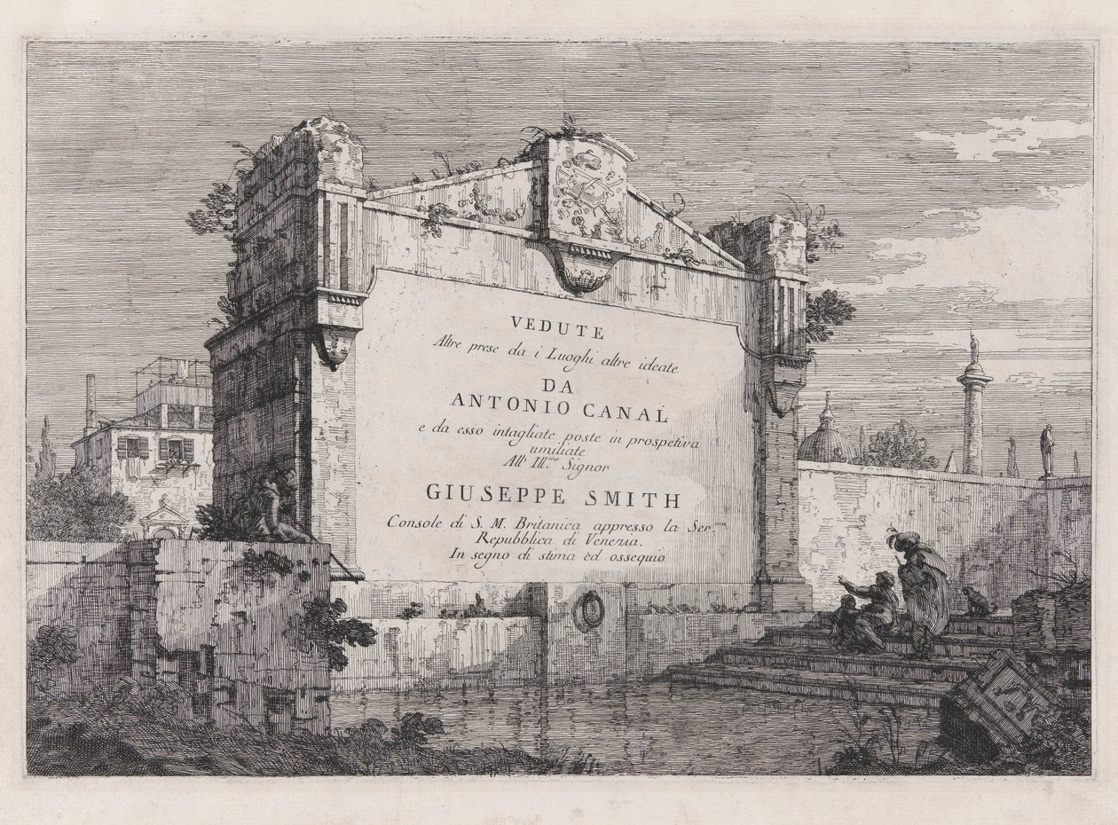 Tavola del titolo, dalla serie Vedute da Canaletto (Giovanni Antonio Canal)