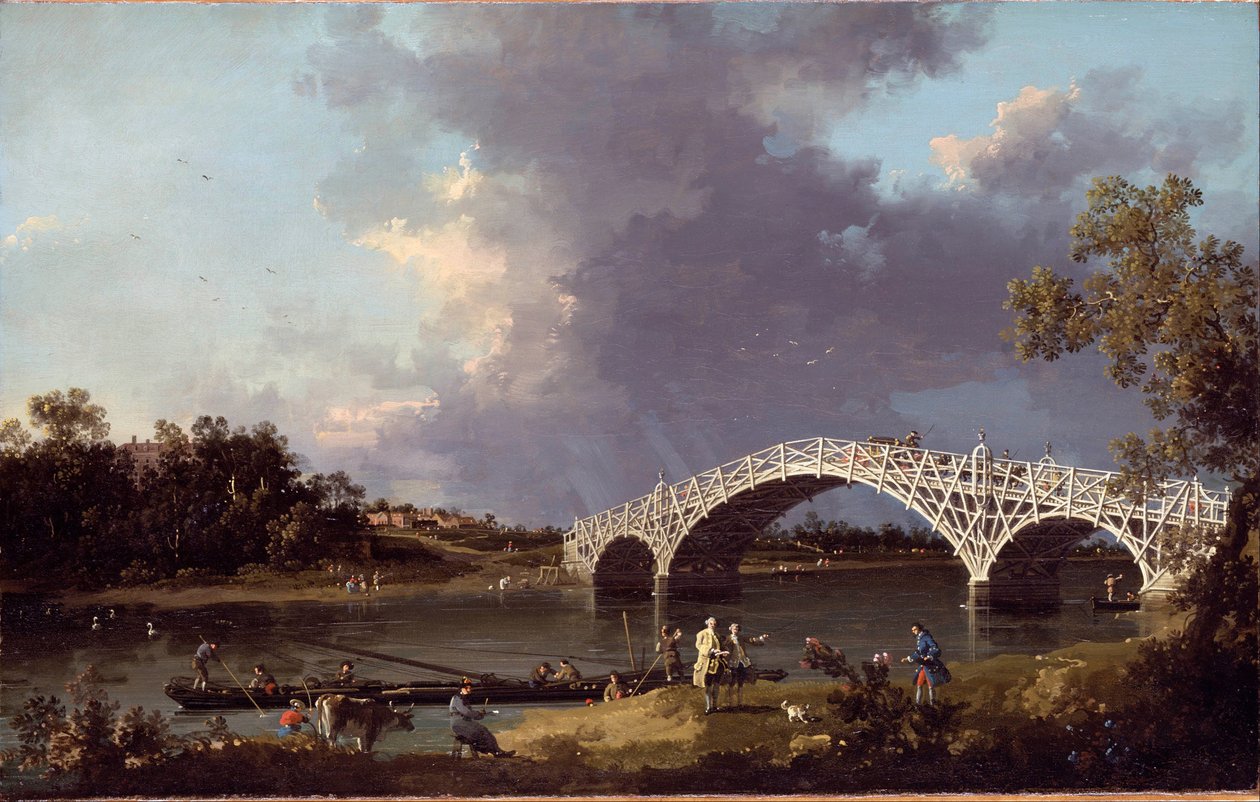 Una vista del ponte di Walton da Canaletto