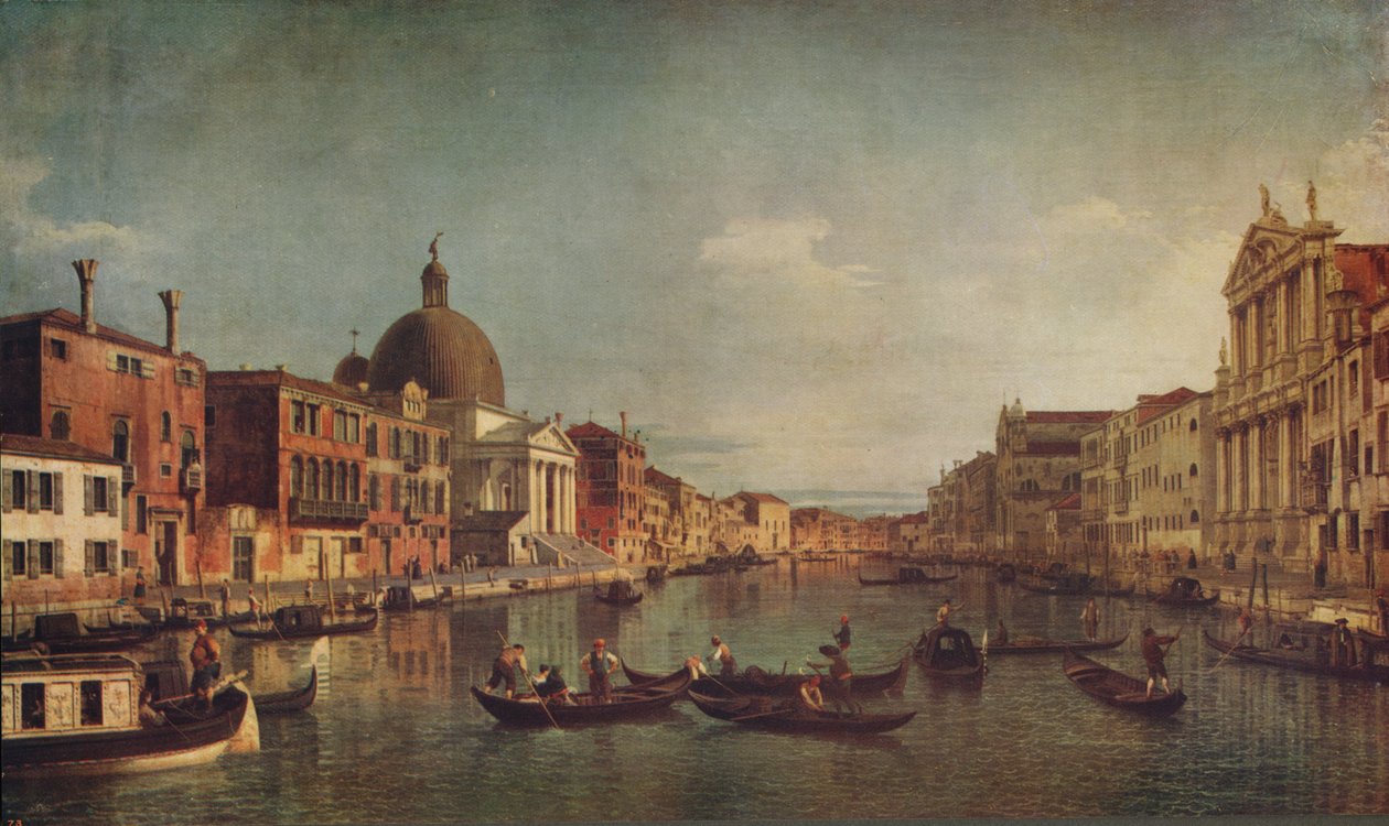 Veduta del Canal Grande Venezia, c1740 da Giovanni Antonio Canal