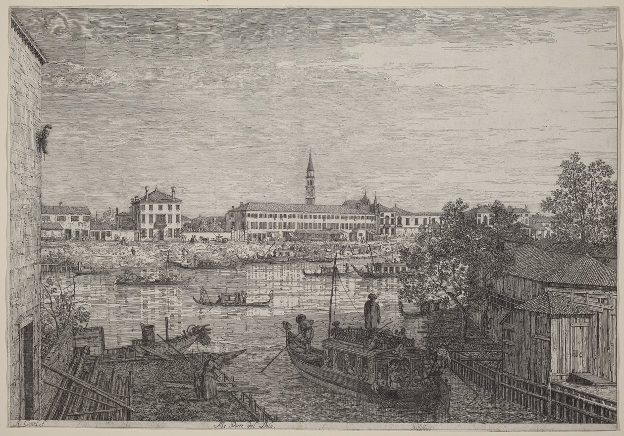 Alle porte del Dolo da Canaletto