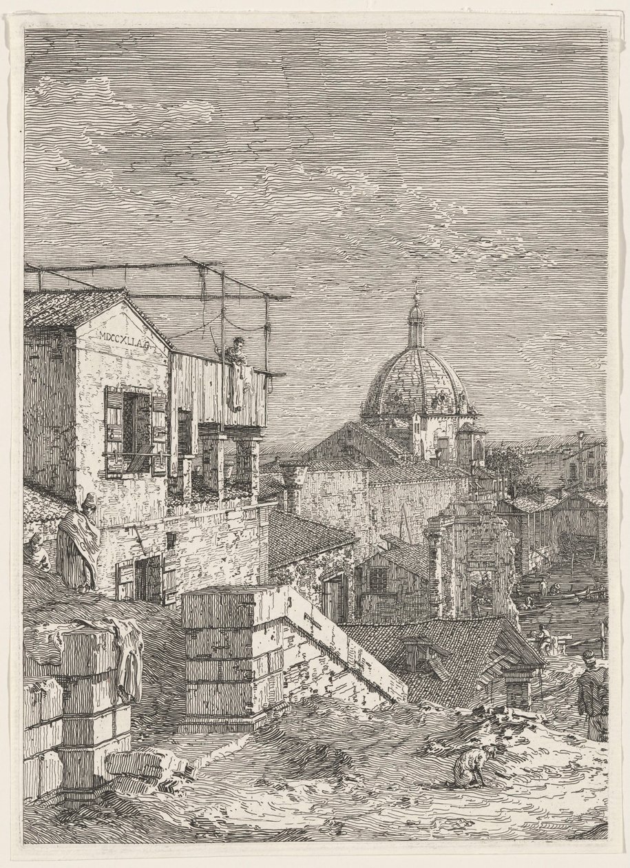 Vista immaginaria di Venezia (parte sinistra) da Canaletto