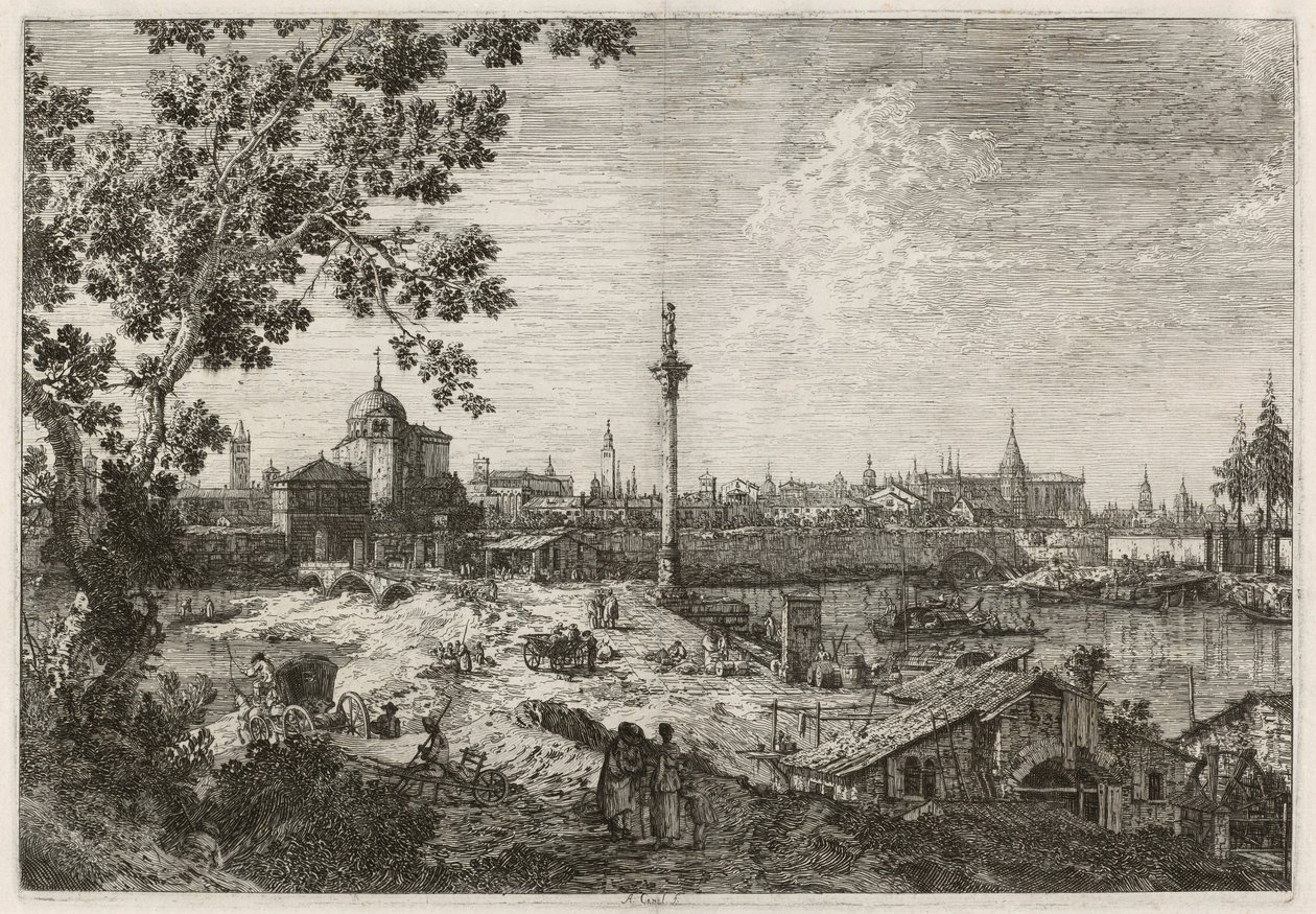 Veduta immaginaria di Padova da Canaletto