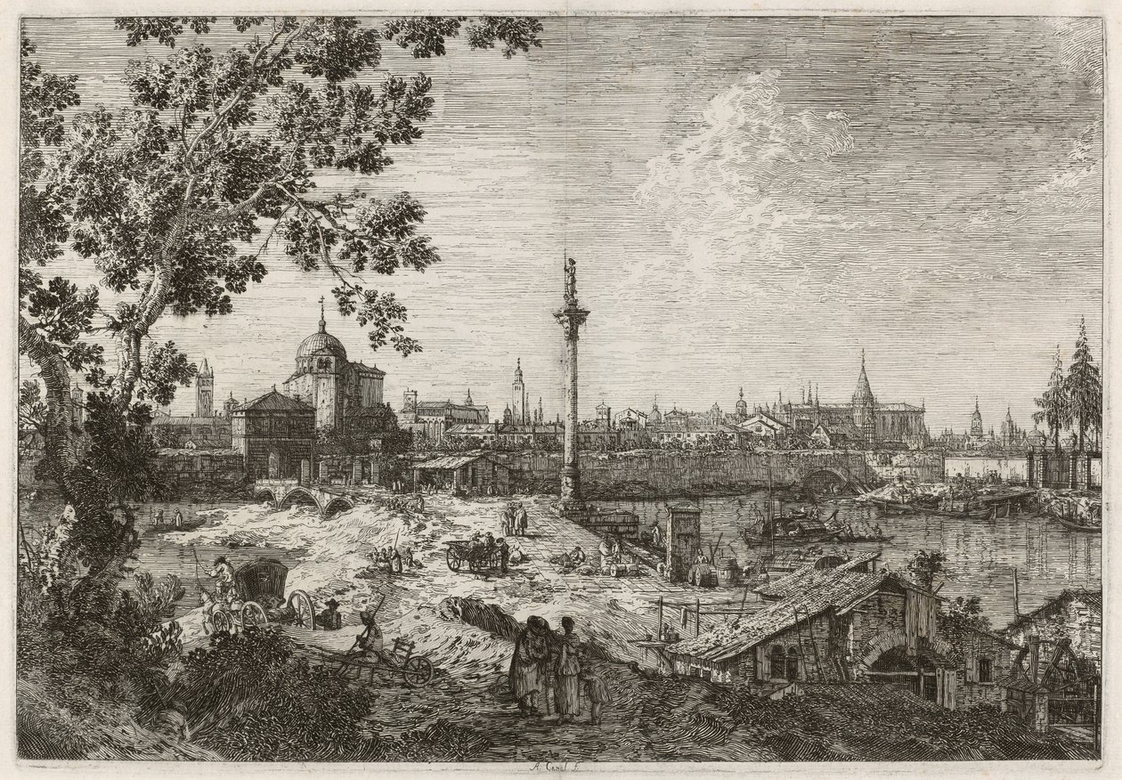 Veduta immaginaria di Padova da Canaletto