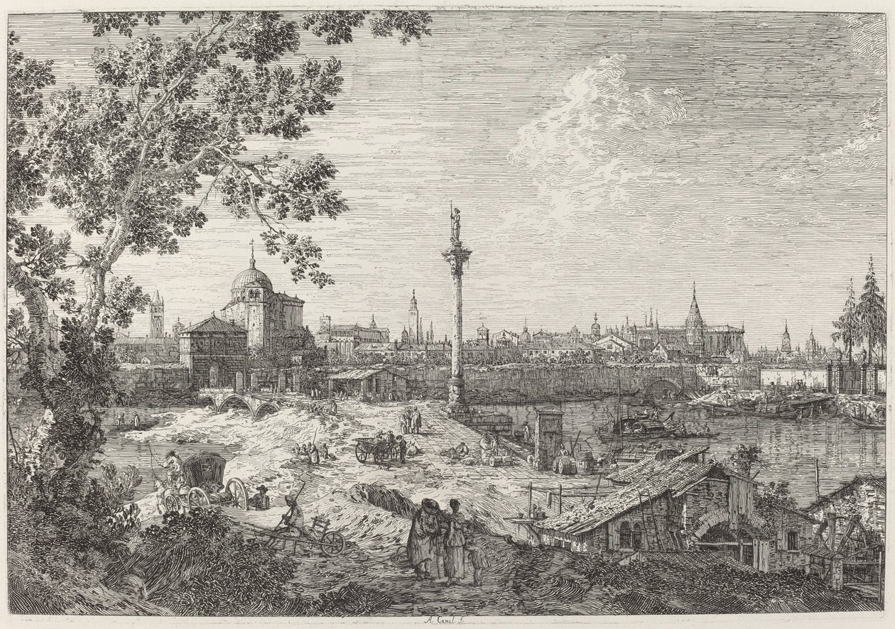 Veduta immaginaria di Padova da Canaletto
