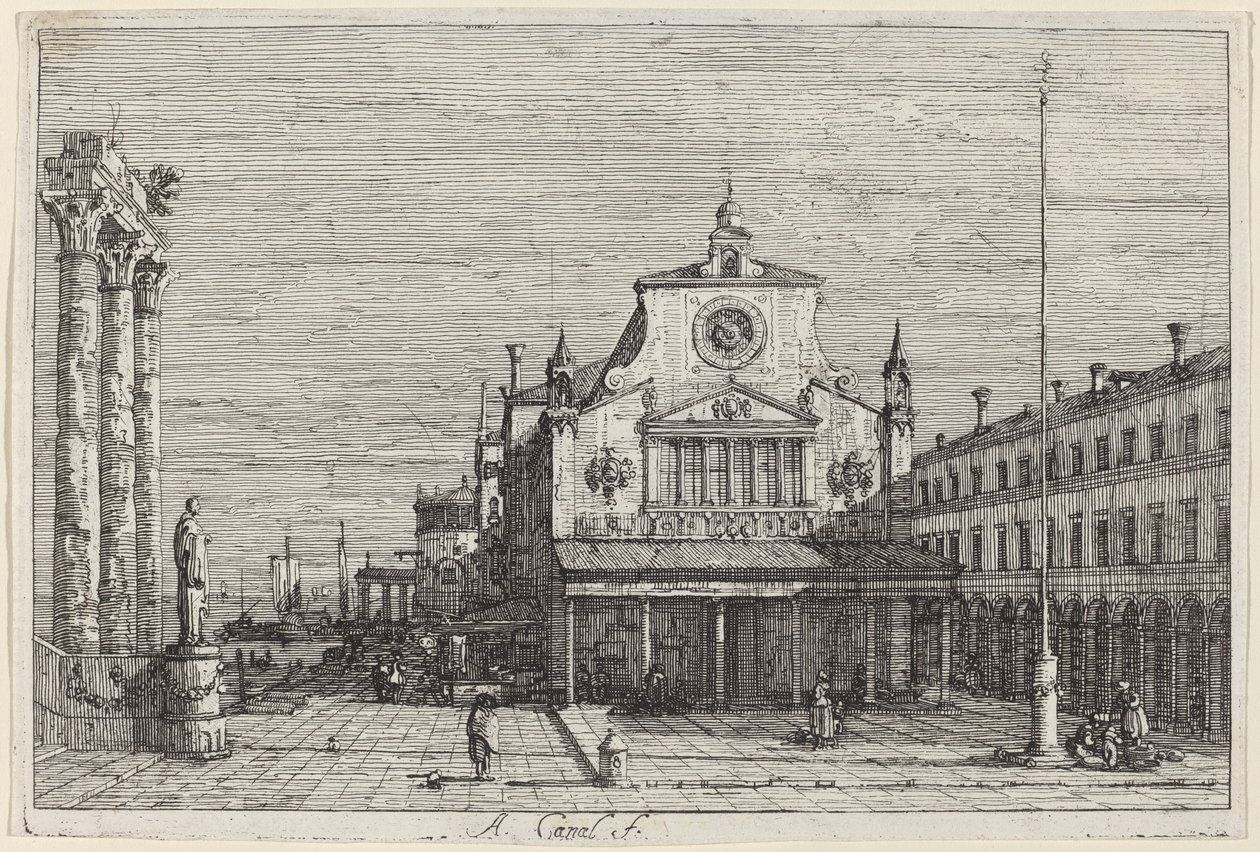Veduta Immaginaria di S. Giacomo di Rialto da Canaletto