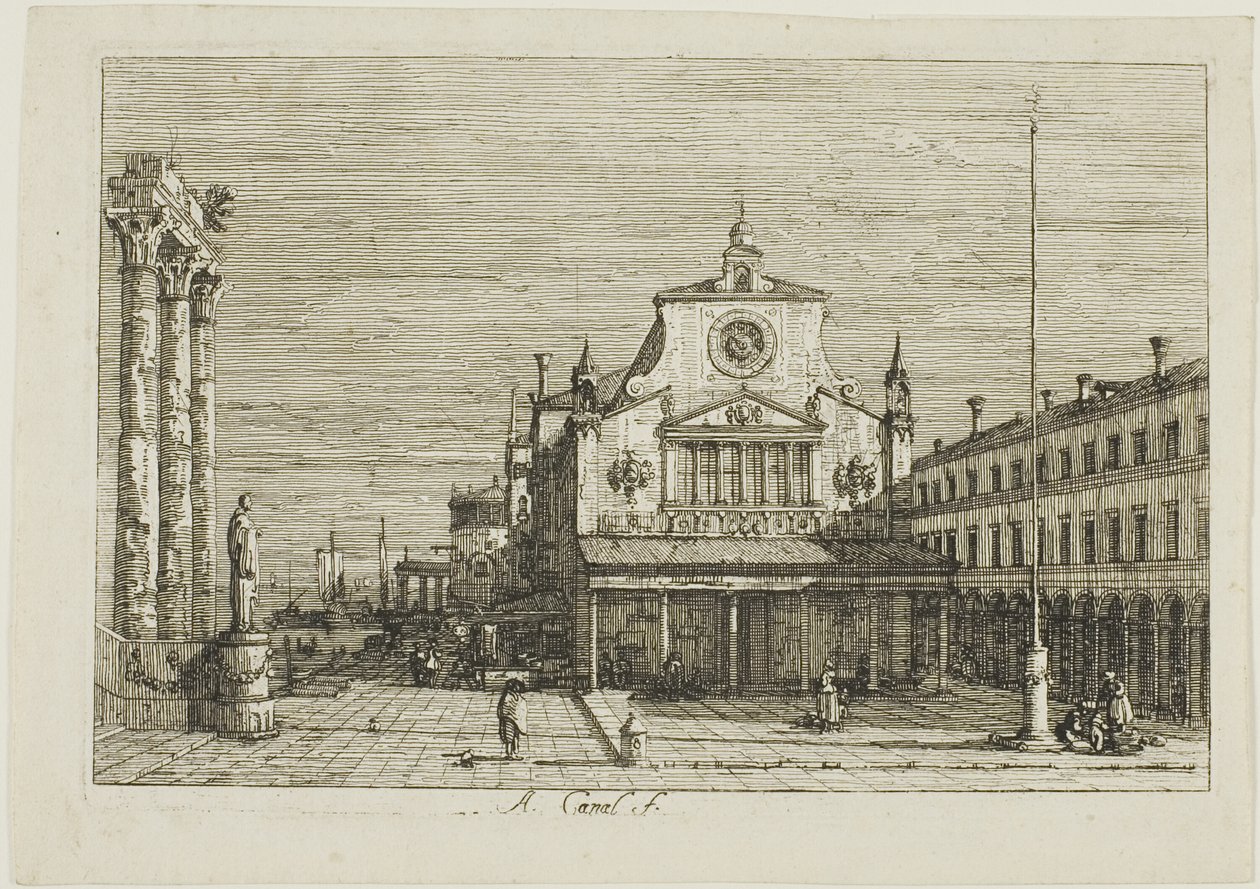 Veduta immaginaria di S. Giacomo di Rialto, da Vedute da Canaletto
