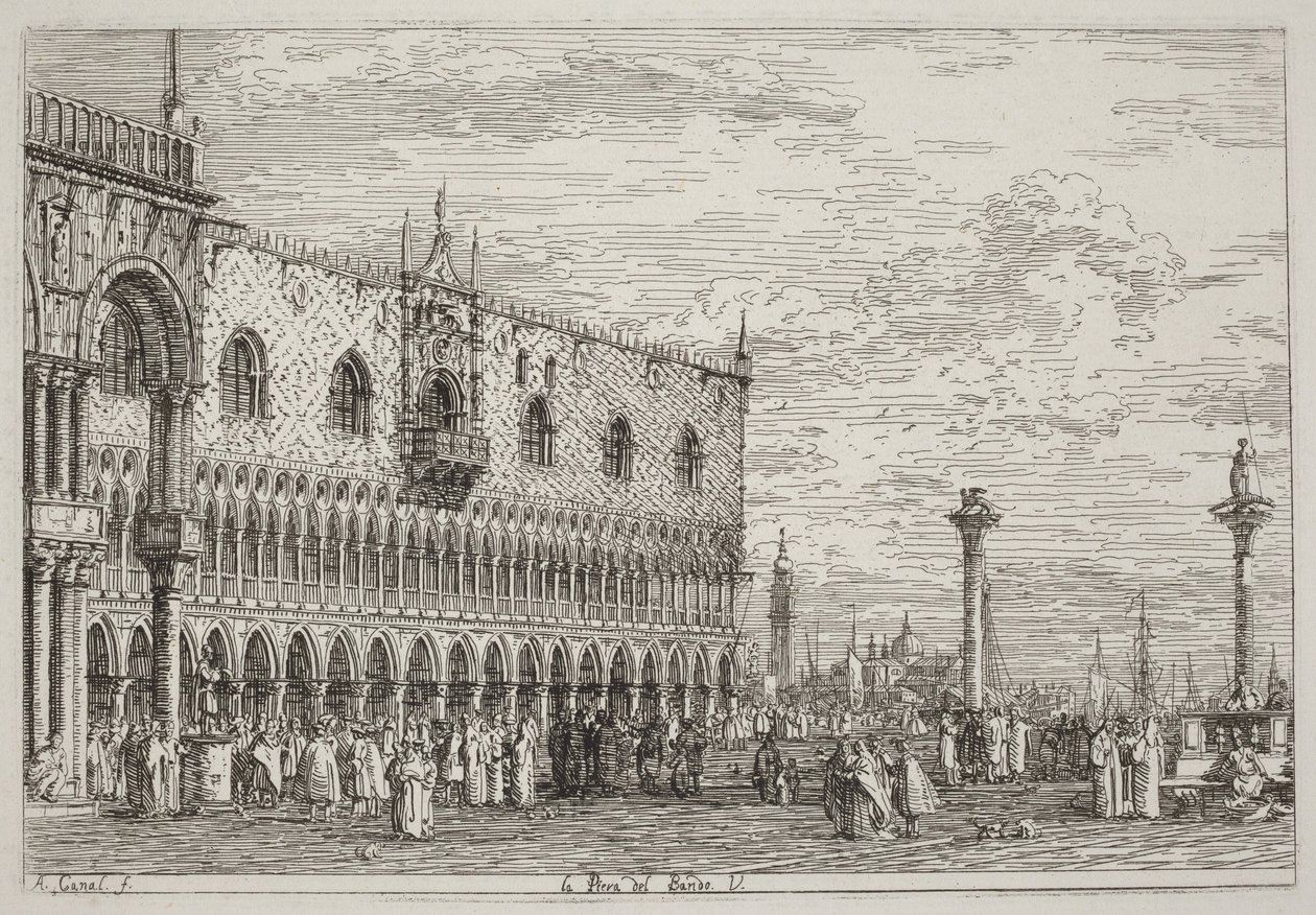 La Piera del Bando. V. da Canaletto