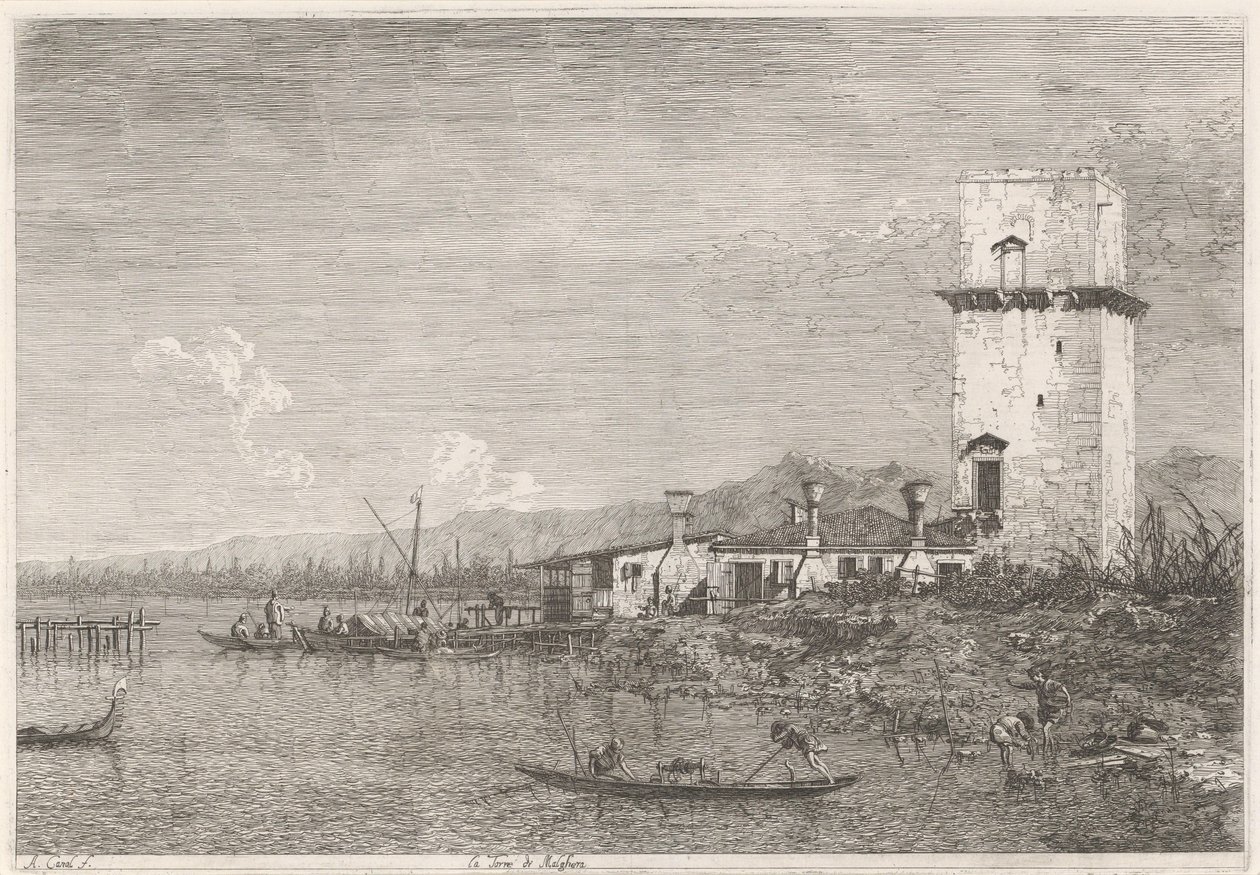 La Torre di Malghera da Canaletto