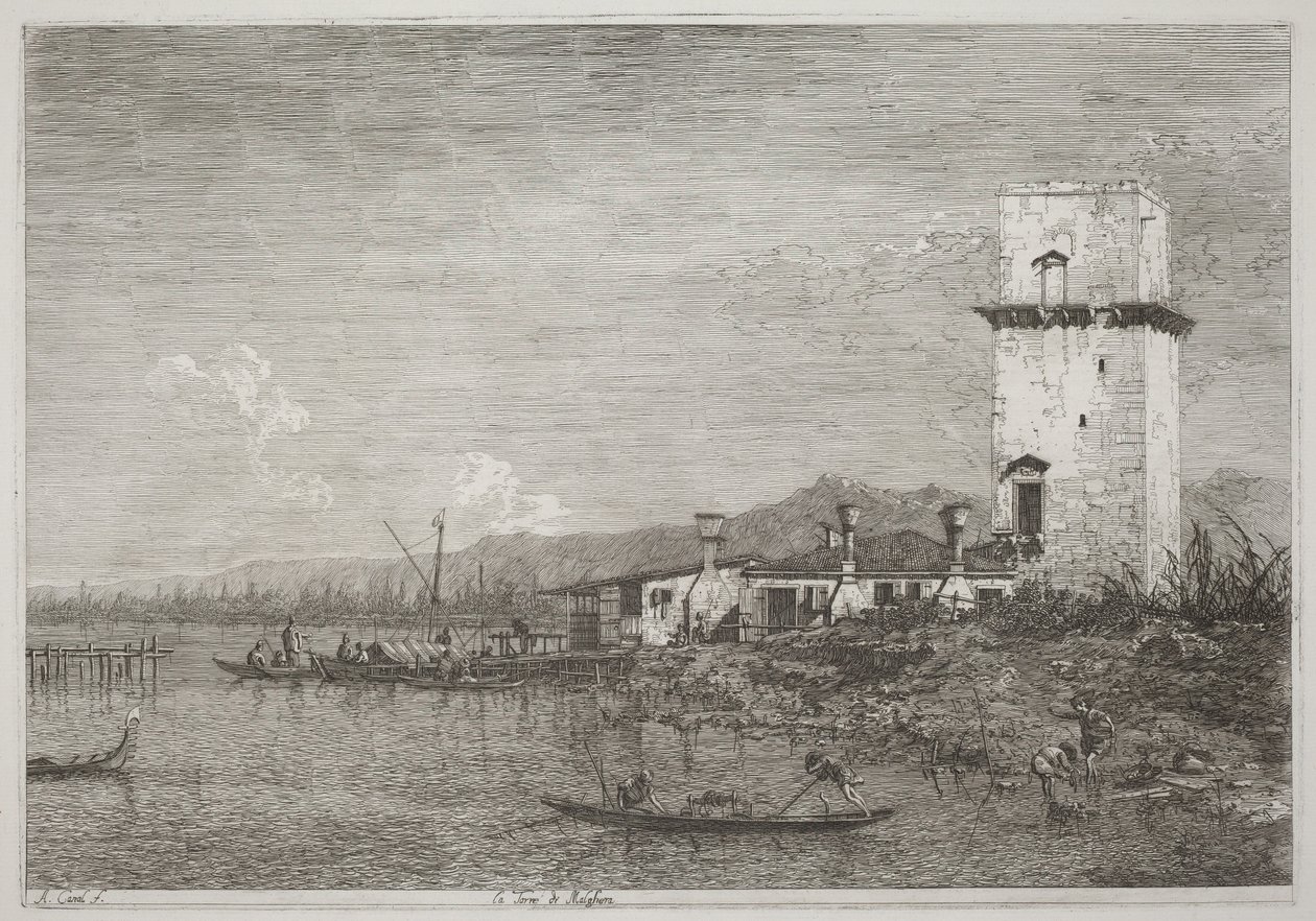 La Torre di Malghera da Canaletto