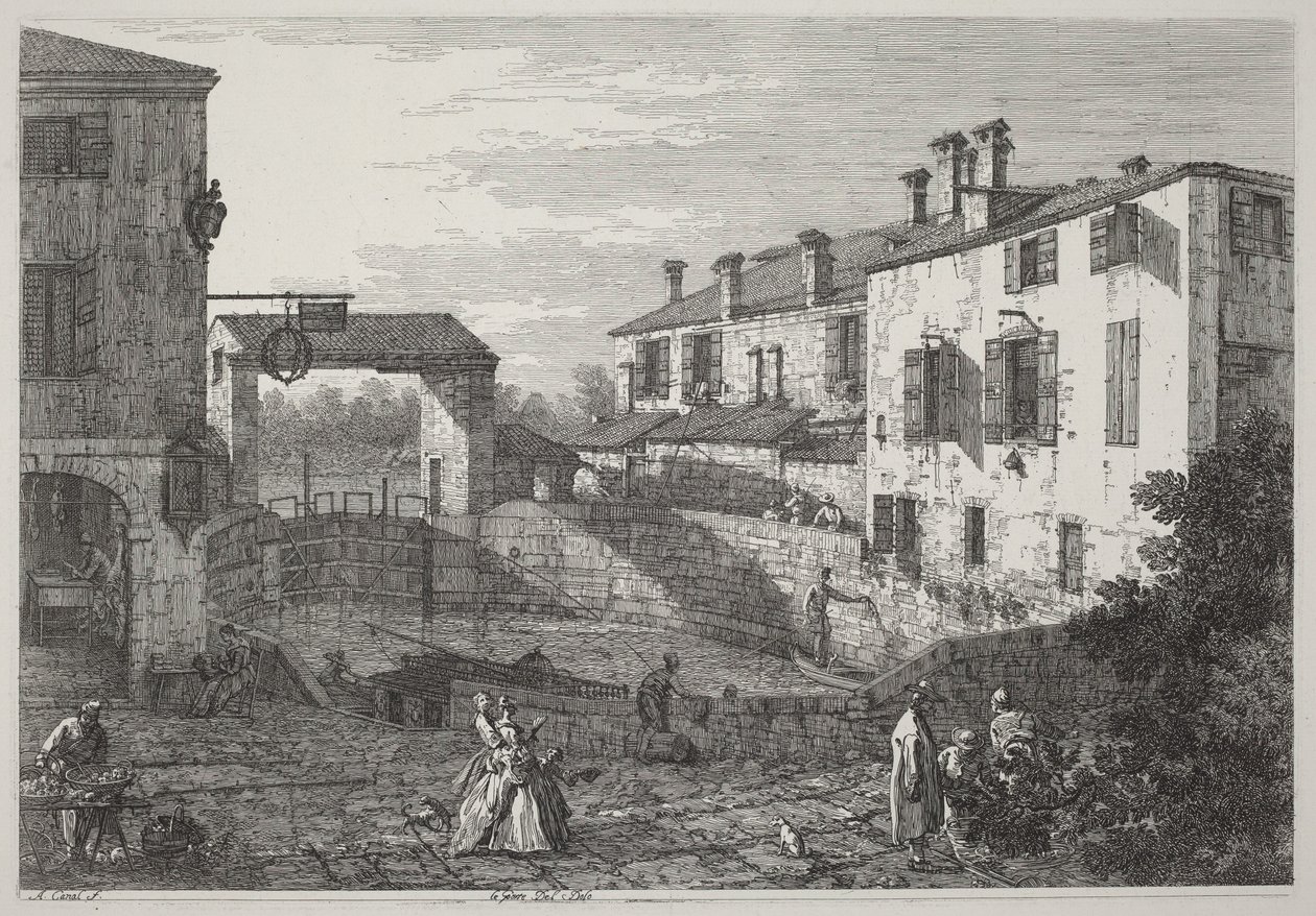 Le porte del Dolo da Canaletto