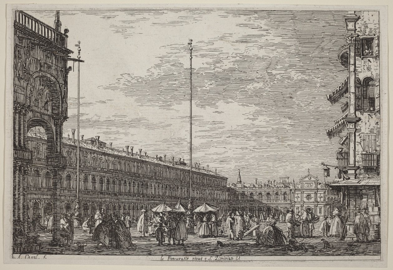 Le Procuratie niove e S. Ziminian V. da Canaletto