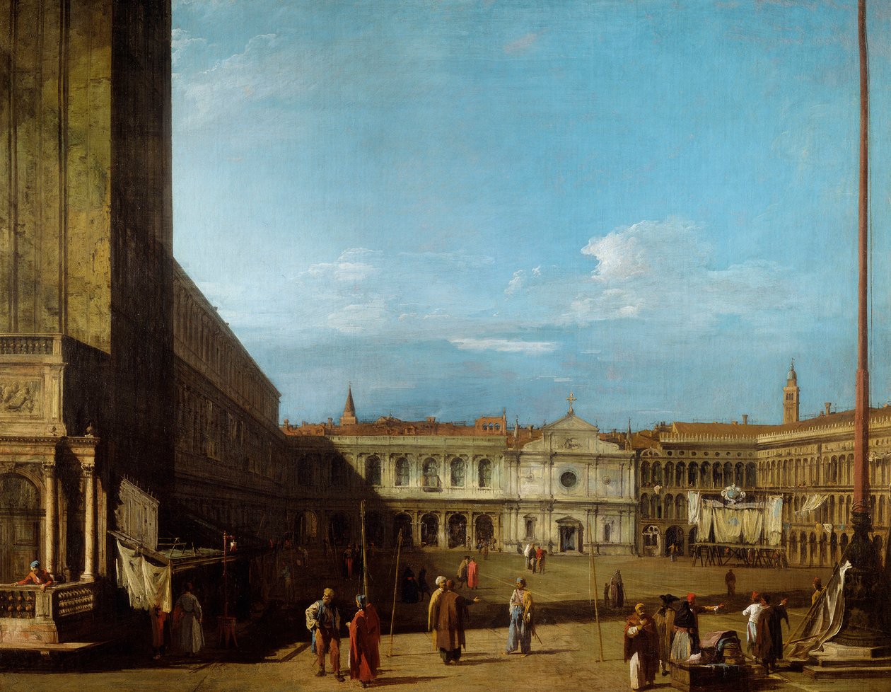 Piazza San Marco guardando a ovest verso San Geminiano da Canaletto