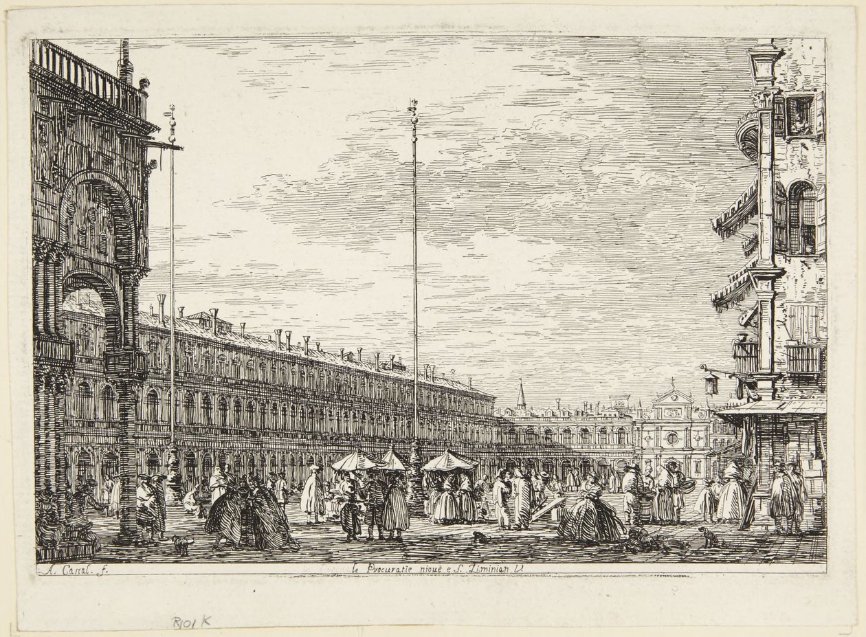 Piazza San Marco with the Procuratie Nuove and San Geminiano da Canaletto