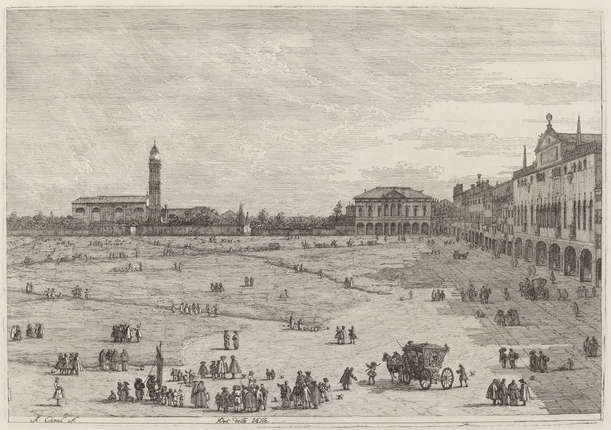 Pra della Valle, c. 1735-1746 da Canaletto