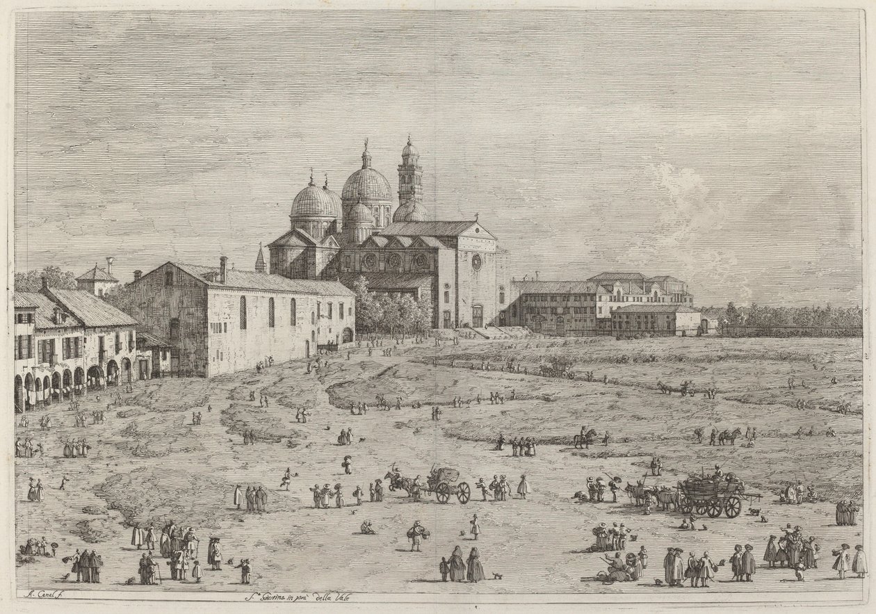 S. Giustina in pra della Vale, c. 1735-1746 da Canaletto