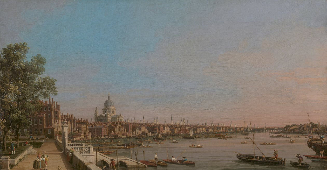 La città dalla terrazza di Somerset House da Canaletto