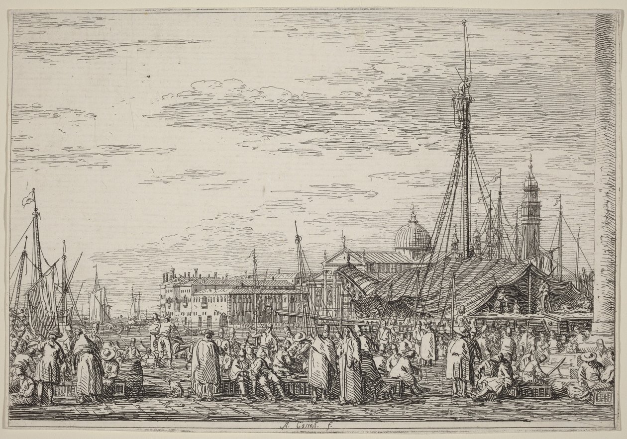 Il mercato sul Molo da Canaletto