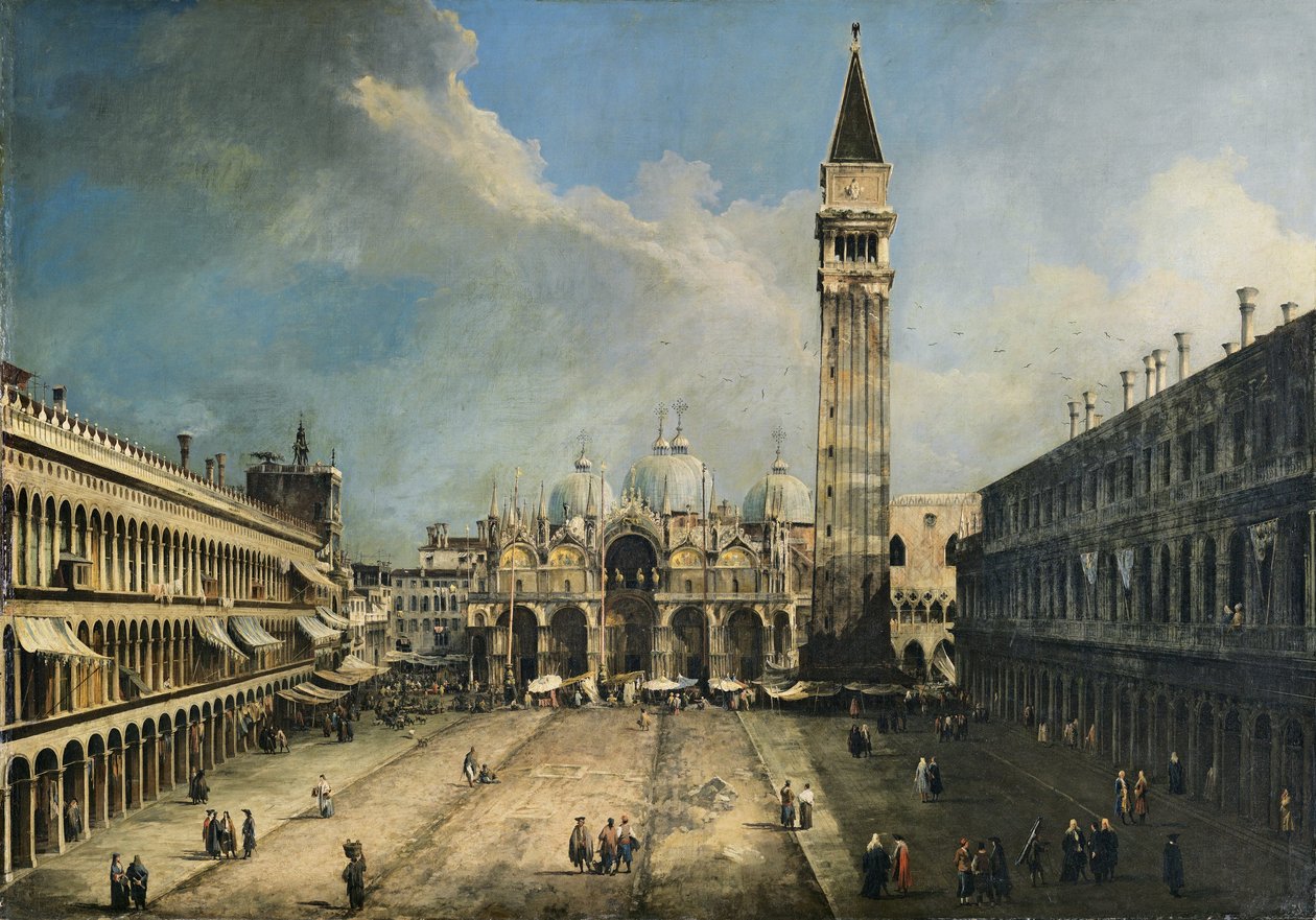 The Piazza San Marco in Venice da Canaletto