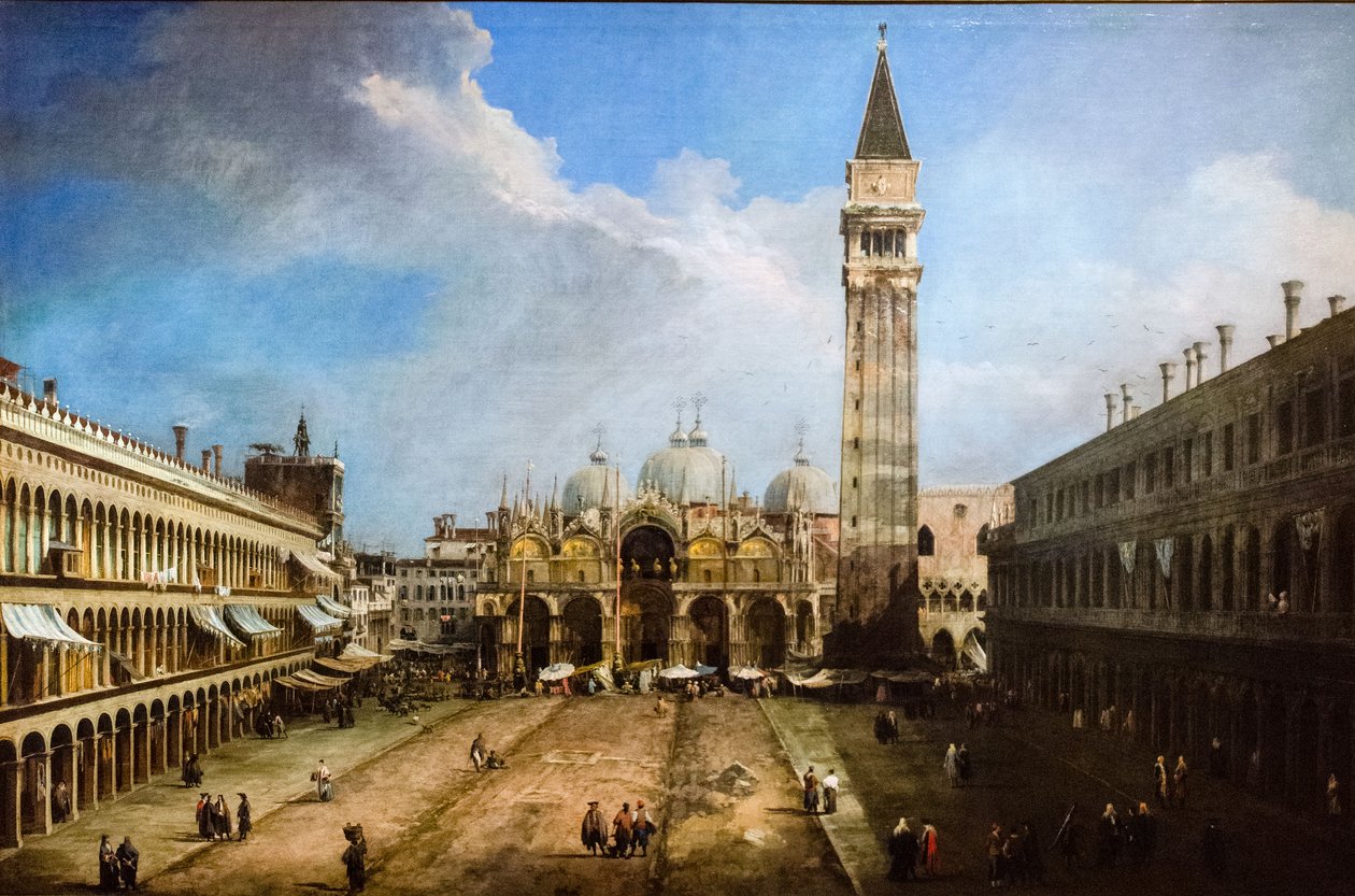 The Piazza San Marco in Venice da Canaletto