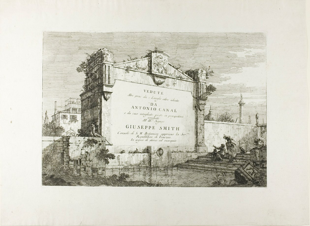 Pagina del titolo, da Vedute da Canaletto