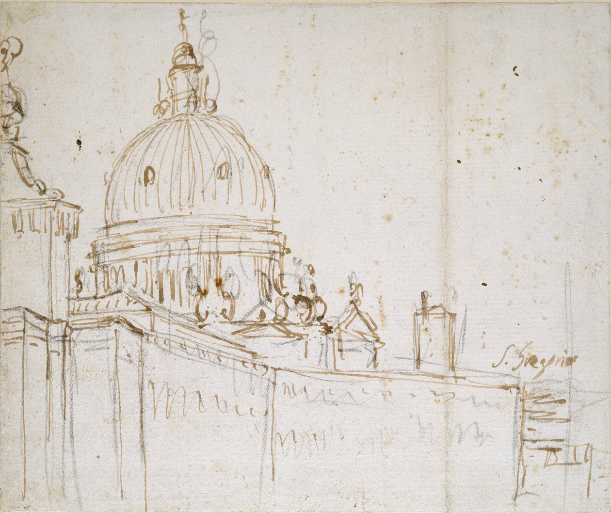 Venezia: La Dogana di Mare e S. Maria della Salute da Canaletto