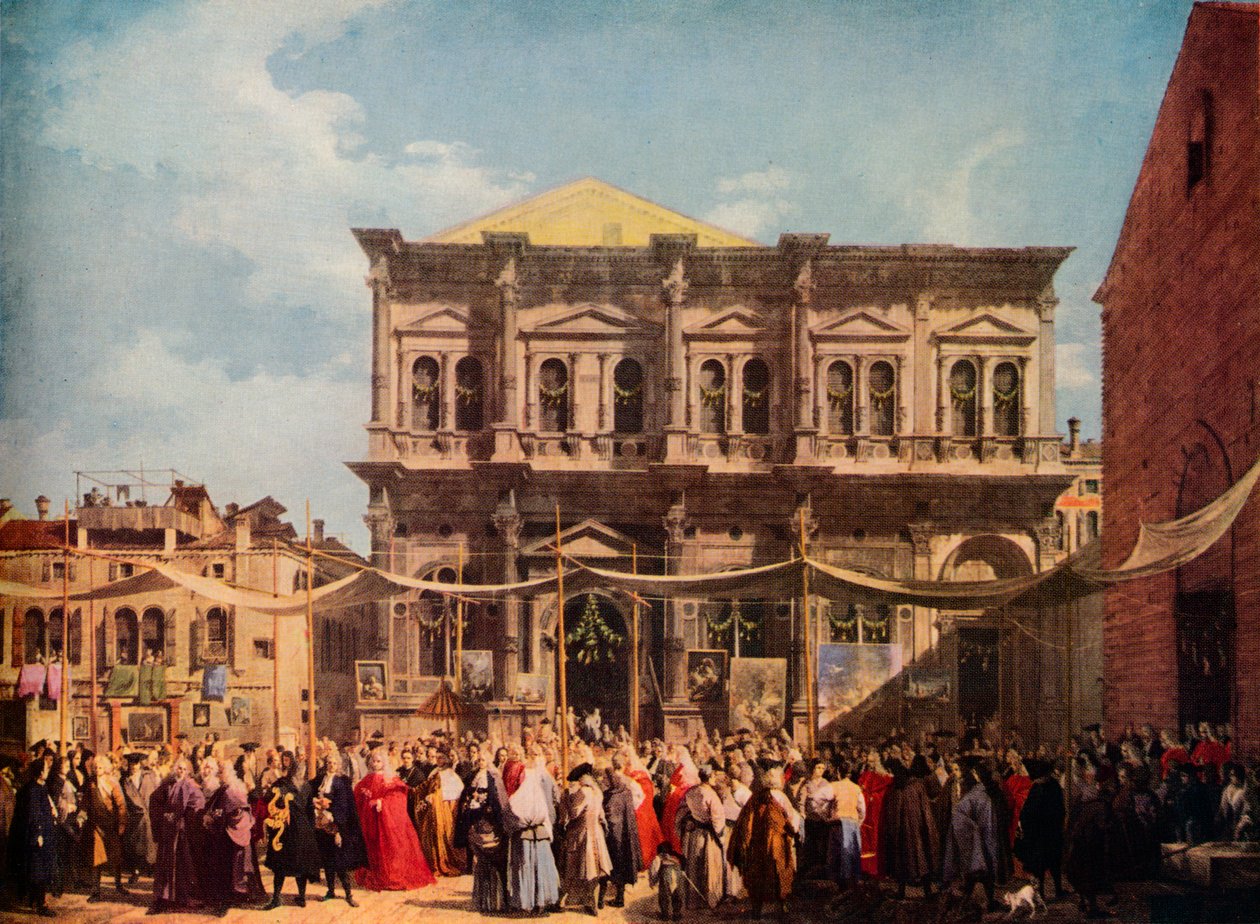 Venezia: La festa di San Rocco, 1735, 1938 da Giovanni Antonio Canal
