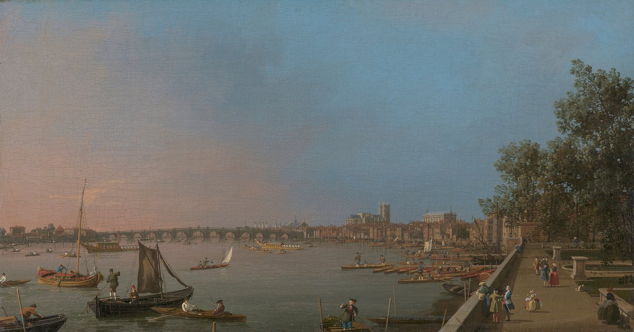 Westminster vicino alla terrazza di Somerset House da Canaletto