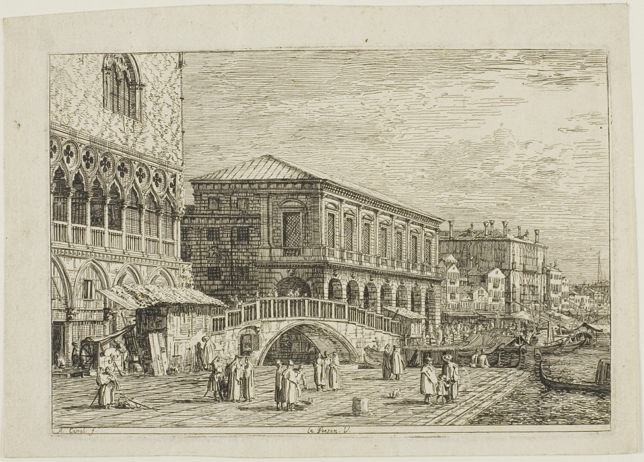 Le Prigioni. V., da Vedute da Canaletto
