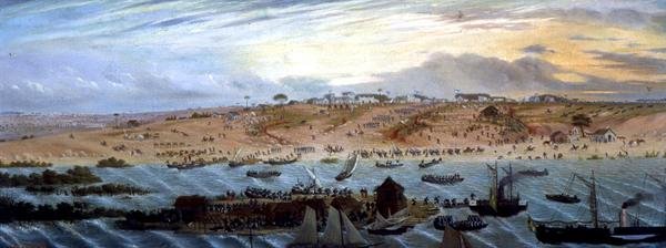 Imbarco delle truppe argentine sul 