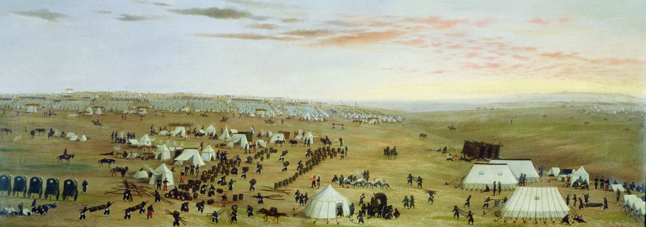 Il campo di Uruguaiana, Rio Grande, Brasile da Candido Lopez