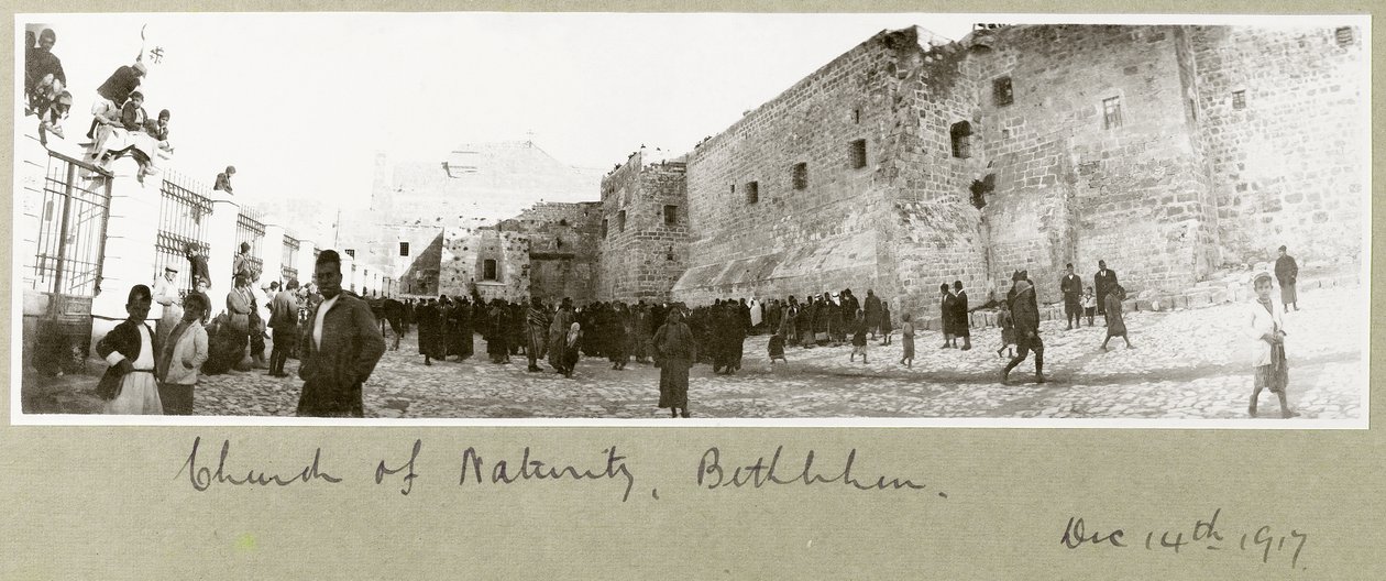 Chiesa della Natività, Betlemme, 14 dicembre 1917 da Capt. Arthur Rhodes