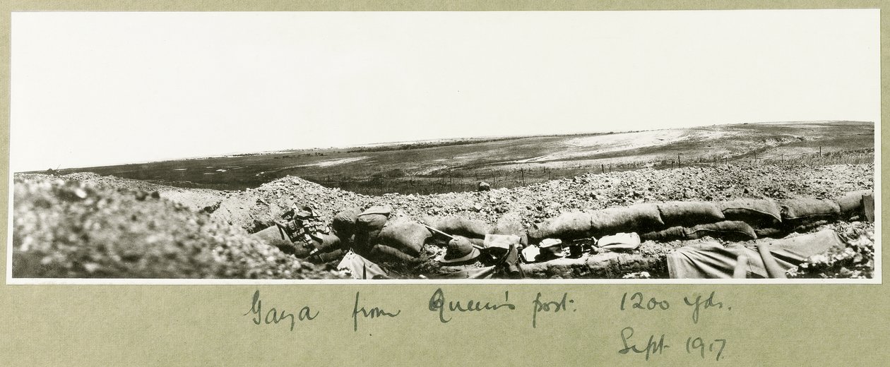 Gaza dal posto della Regina, settembre 1917 da Capt. Arthur Rhodes