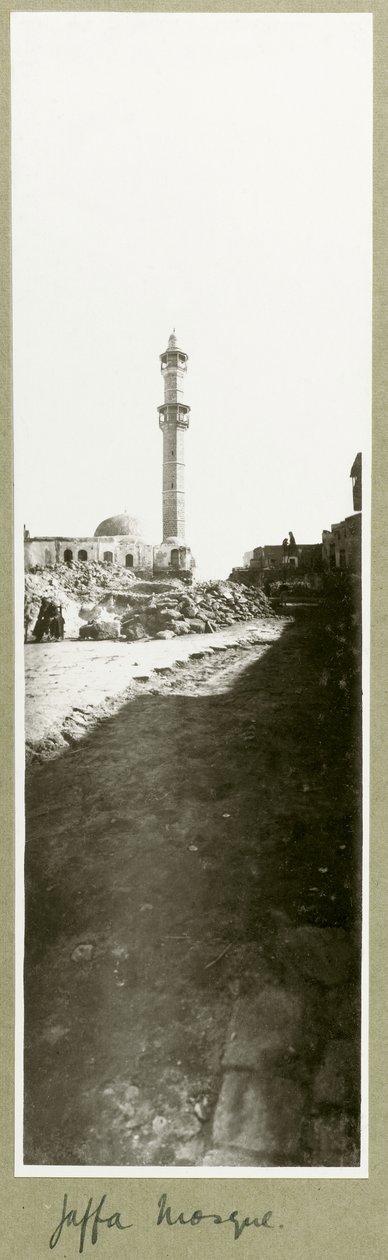 Moschea di Giaffa, 1917 da Capt. Arthur Rhodes