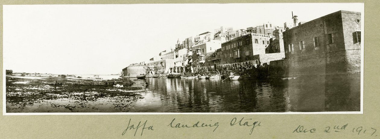 Molo di sbarco di Giaffa, 2 dicembre 1917 da Capt. Arthur Rhodes