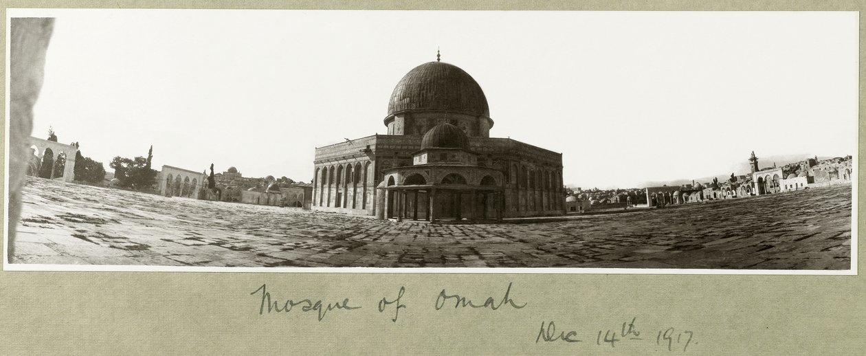 Moschea di Omar, 14 dicembre 1917 da Capt. Arthur Rhodes