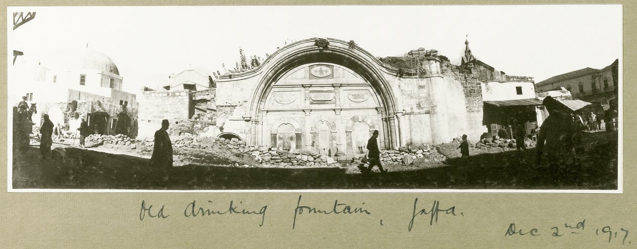 Vecchia fontana, Giaffa, 2 dicembre 1917 da Capt. Arthur Rhodes