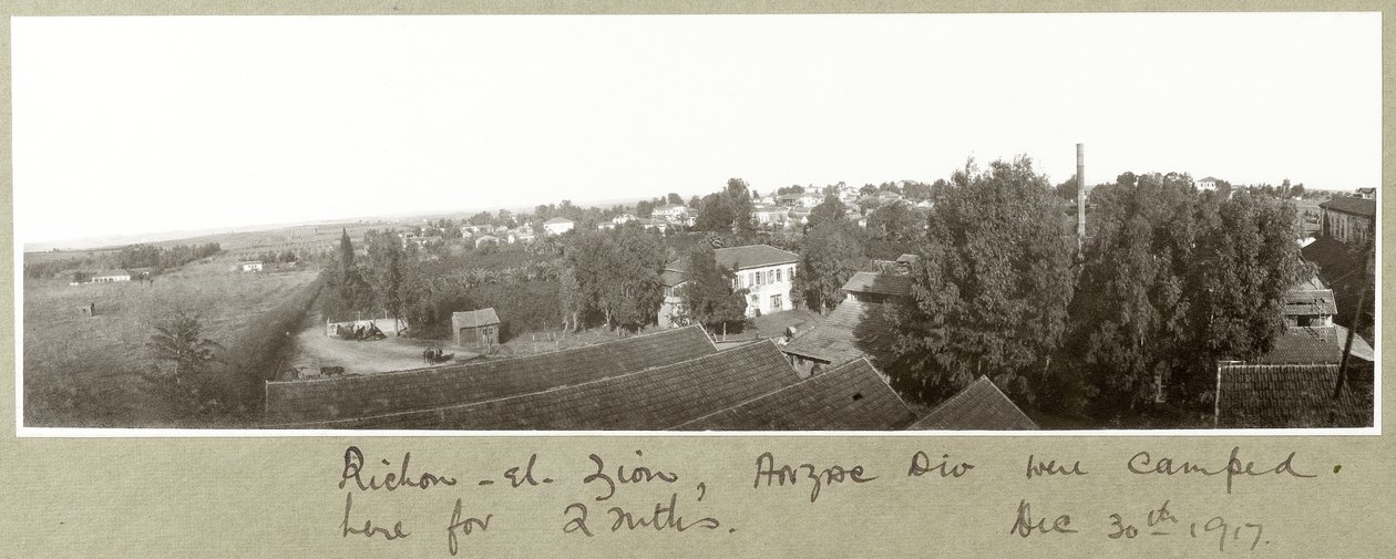 Richon-el-Zion, 30 dicembre 1917 da Capt. Arthur Rhodes